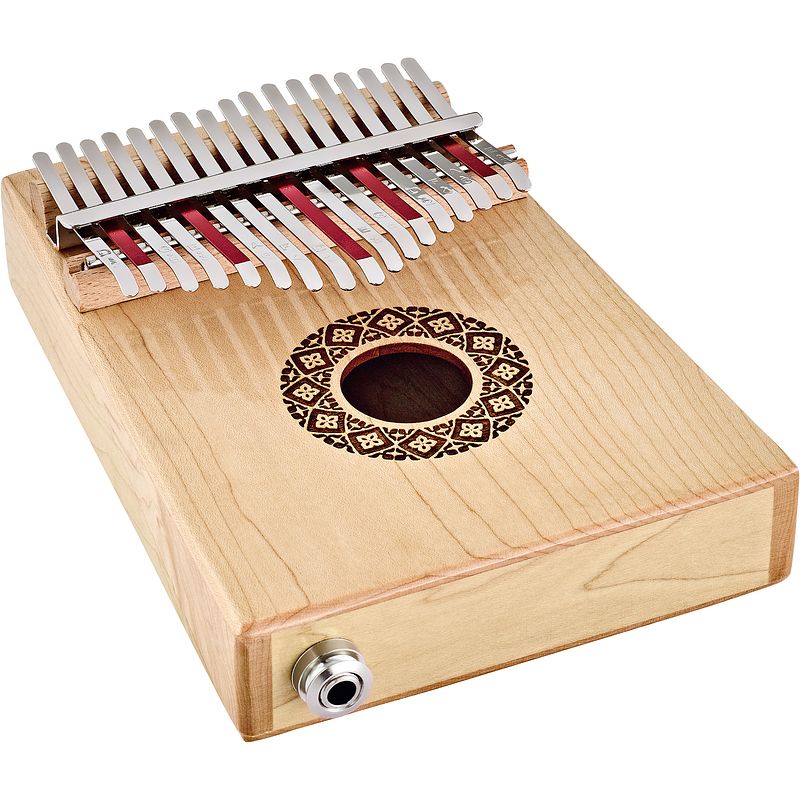 Foto van Meinl sonic energy soundhole pickup kalimba 17 c major maple