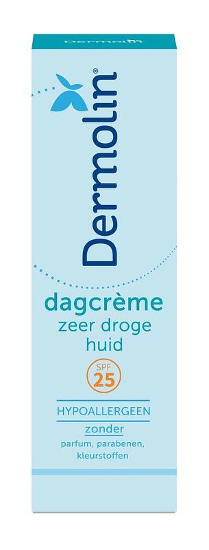 Foto van Dermolin dagcrème zeer droge huid - spf25