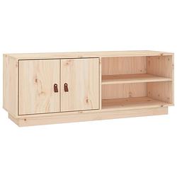 Foto van The living store televisiemeubel grenenhout - tv-kast - 105 x 34 x 40 cm - onbehandeld