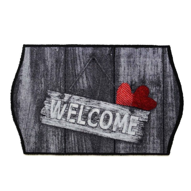 Foto van Droogloopmat welcome hearts 50x75 cm