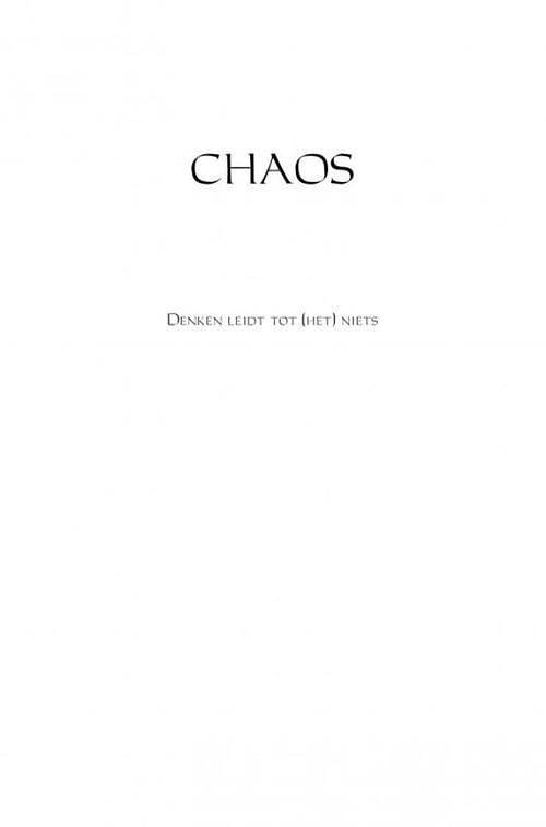 Foto van Chaos - ebook (9789402169492)