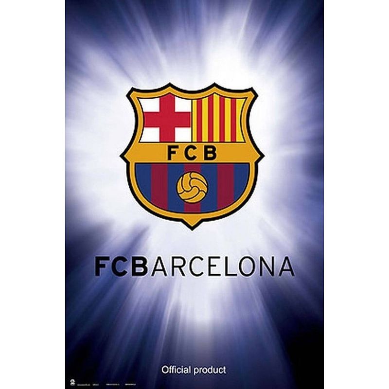 Foto van Grupo erik fc barcelona emblem poster 61x91,5cm