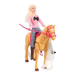 Foto van Echt lopens paard met pop
