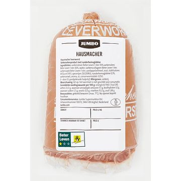 Foto van Jumbo hausmacher ca. 250g aanbieding bij jumbo | 2 voor 4.50