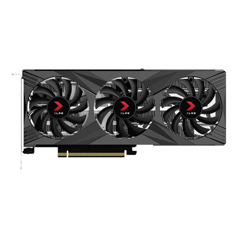 Foto van Pny videokaart nvidia geforce rtx 4060 xlr8 gaming verto epic-x rgb triple fan 8 gb gddr6-ram pcie x16 hdmi, displayport vulkan, nvidia g-sync , overclocked