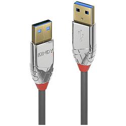 Foto van Lindy usb-kabel usb 3.2 gen1 (usb 3.0 / usb 3.1 gen1) usb-a stekker, usb-a stekker 2 m grijs 36627