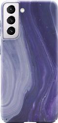 Foto van Bluebuilt purple marble hard case samsung s21 back cover