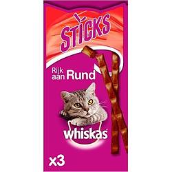Foto van Whiskas sticks rund kattensnack 3 stuks bij jumbo