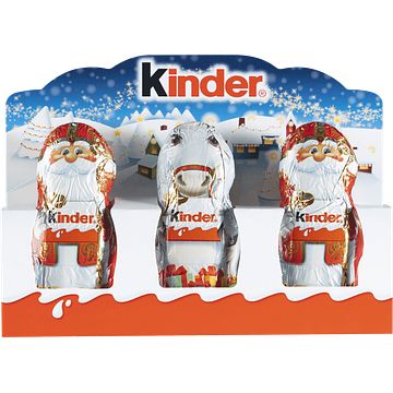 Foto van Kinder vrolijke sinterklaas 3 stuks 45g bij jumbo