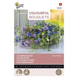 Foto van Buzzy - colourful bouquets, royal blue (blauwe tinten)