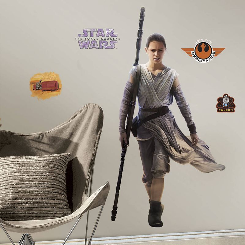 Foto van Star wars episode vii rey muursticker