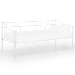 Foto van The living store bedbank leora - bedbank - 206.5 x 95 x 89.5 cm - metaal