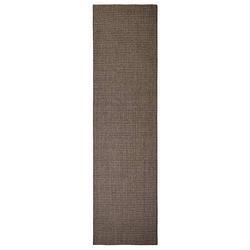 Foto van The living store vloerkleed sisal - bruin - 80 x 300 cm - anti-slip