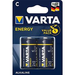 Foto van Varta batterijen lr14 alkaline energy 1,5v 2 stuks