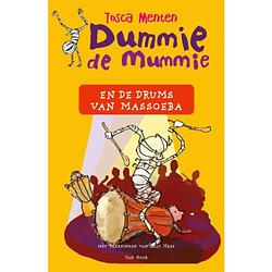 Foto van Dummie de mummie en de drums van massoeba - dummie