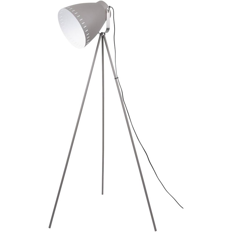 Foto van Leitmotiv vloerlamp mingle 145 cm e27 staal 9w grijs/zilver