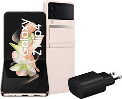 Foto van Samsung galaxy z flip 4 128gb roze goud 5g starterspakket