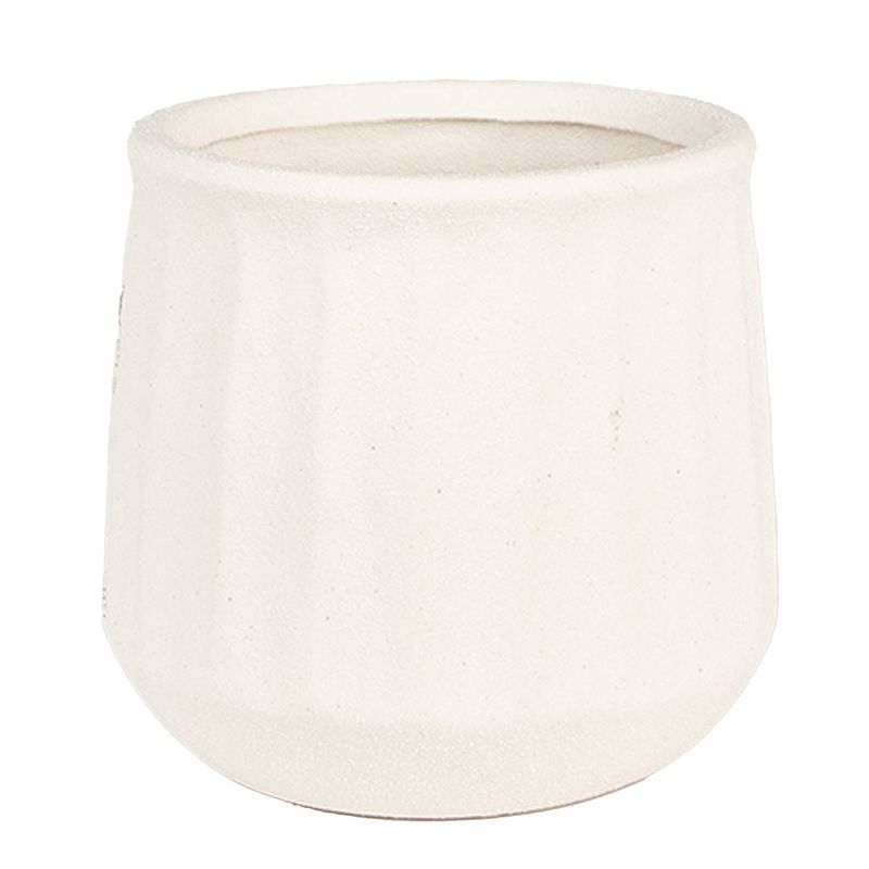 Foto van Clayre & eef bloempot ø 11x11 cm beige keramiek bloempot binnen plantenpot plant pot beige bloempot binnen plantenpot