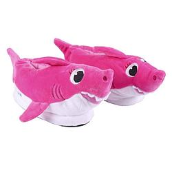 Foto van Kinder pantoffels/sloffen baby shark roze 29-30 - sloffen - kinderen