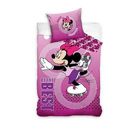 Foto van Minnie mouse dekbedovertrek minnie champion 140 x 200 cm roze