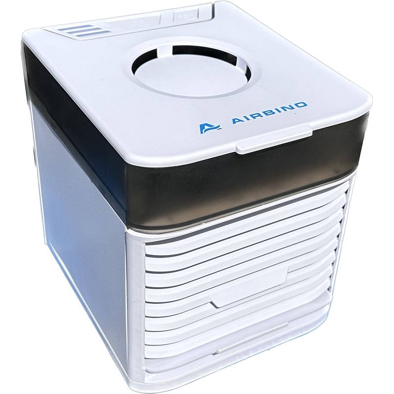 Foto van Motronics personal aircooler - portable luchtkoeler en luchtbevochtiger - ventilator - 3 standen - usb