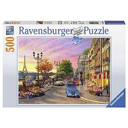 Foto van Ravensburger puzzel avondsfeer in parijs - 500 stukjes