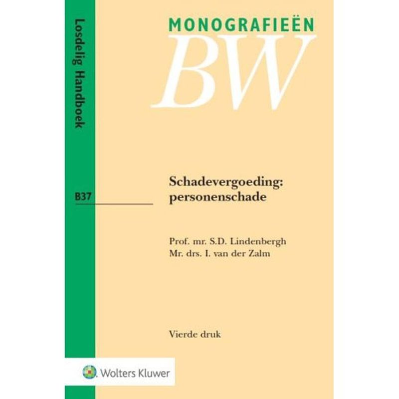 Foto van Schadevergoeding: personenschade - monografieen bw