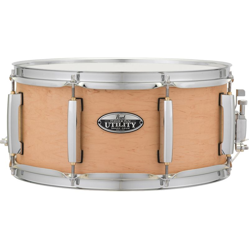 Foto van Pearl mus1465m/c224 modern utility 14x6.5 inch snaredrum naturel