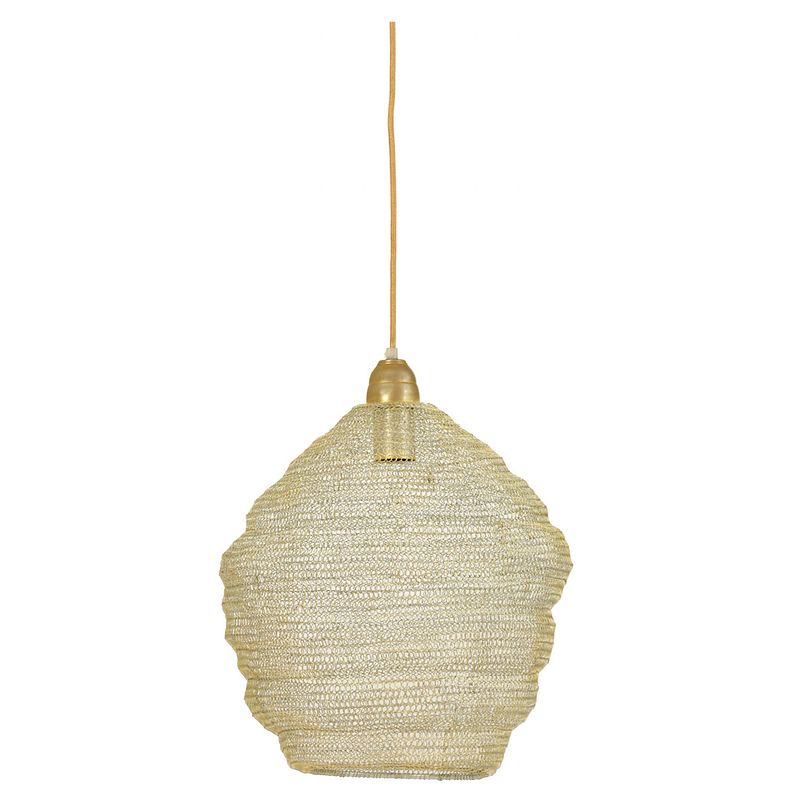 Foto van Light & living - hanglamp nina - 38x38x42 - goud