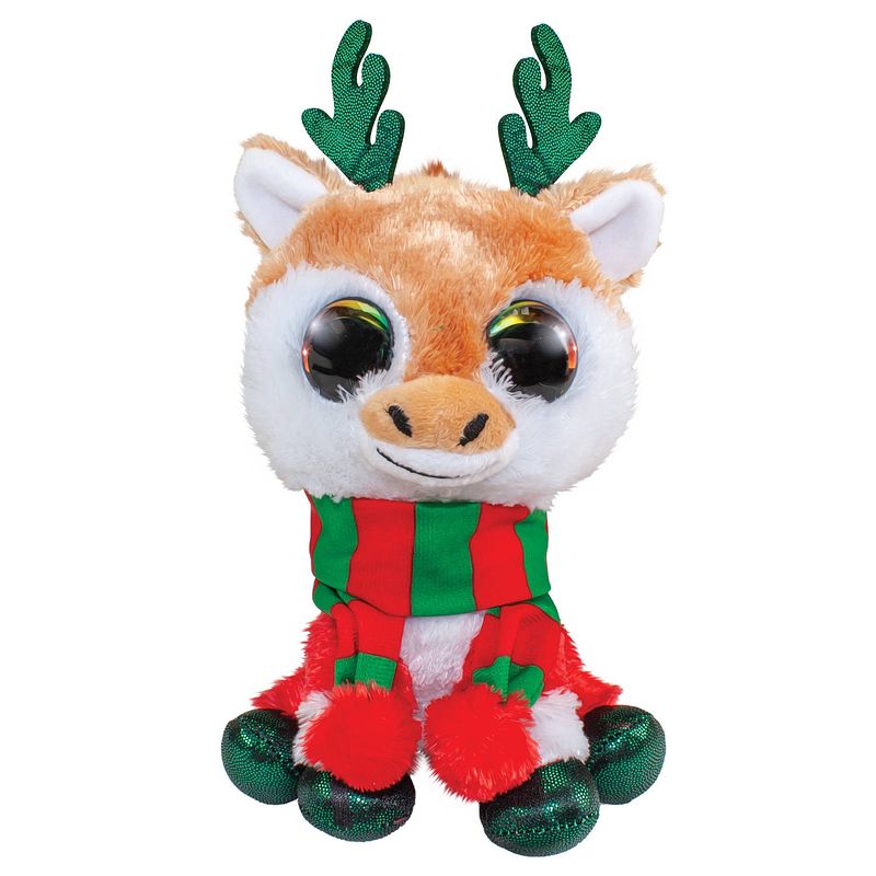 Foto van Lumo stars knuffel lumo christmas reindeer jul 15 cm multicolor