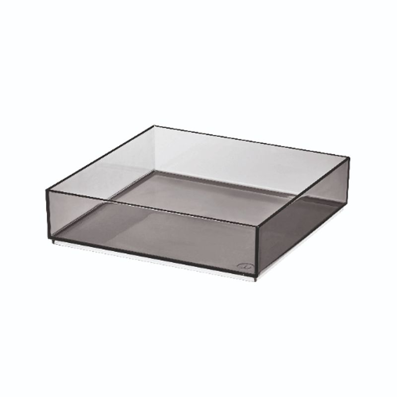 Foto van Idesign - make-up organizer, 20.3 x 20.3 x 5.1 cm, smoke - idesign sarah tanno collection