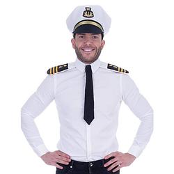 Foto van Volwassenen verkleed set voor kapitein 3-delig - verkleedattributen