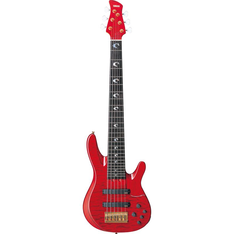 Foto van Yamaha trb-jp2 dark red john patitucci signature elektrische basgitaar