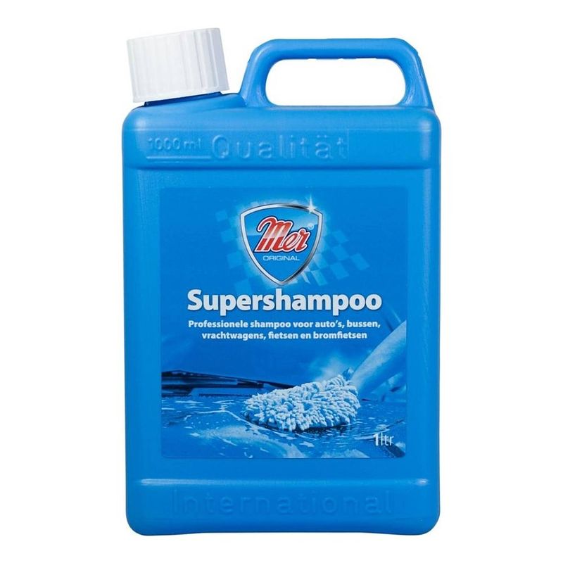 Foto van Mer autoshampoo supershampoo 1 liter blauw