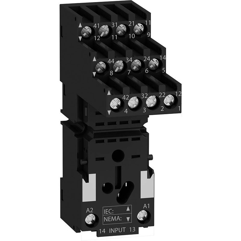 Foto van Schneider electric schneider electric relaissocket (l x b x h) 80 x 27 x 43 mm 1 stuk(s)