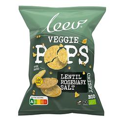 Foto van Leev chips veggie pops - rozemarijn - 30 g