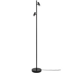 Foto van Nordlux vloerlamp omari 2 lichts h141 cm zwart