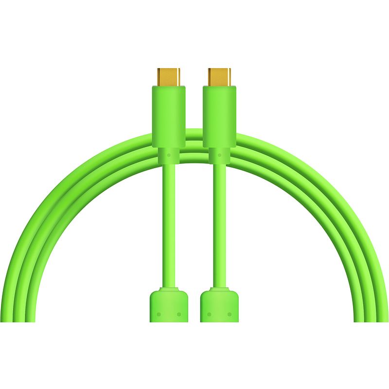 Foto van Dj techtools chroma cables usb-c naar usb-c 1 meter (groen)