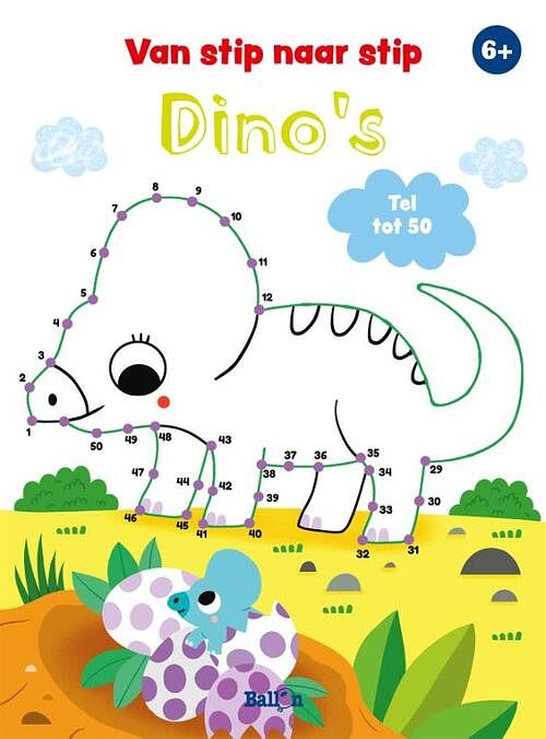 Foto van Van stip naar stip dino'ss - paperback (9789403210995)