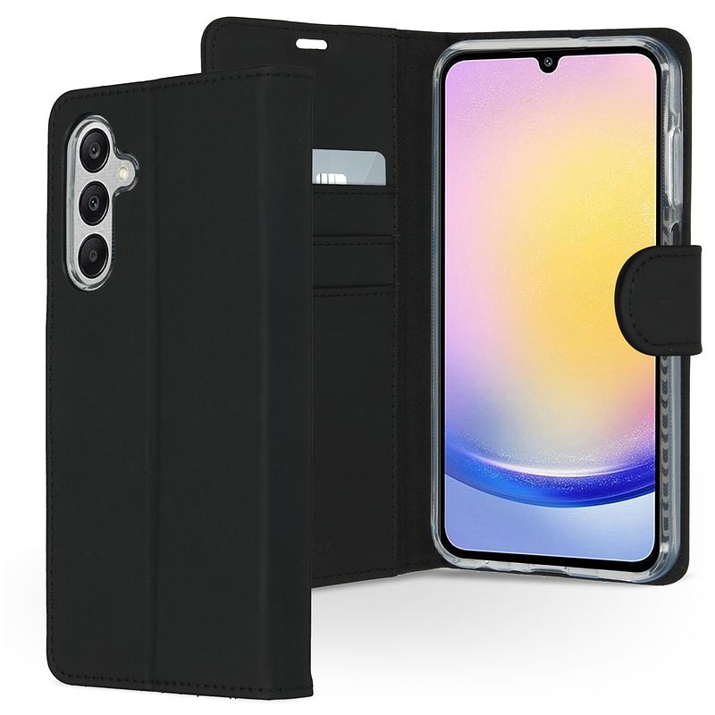 Foto van Accezz wallet softcase bookcase samsung galaxy a25 telefoonhoesje zwart