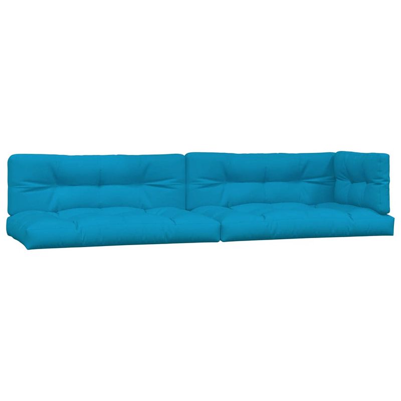 Foto van Vidaxl bankkussens pallet 5 st blauw