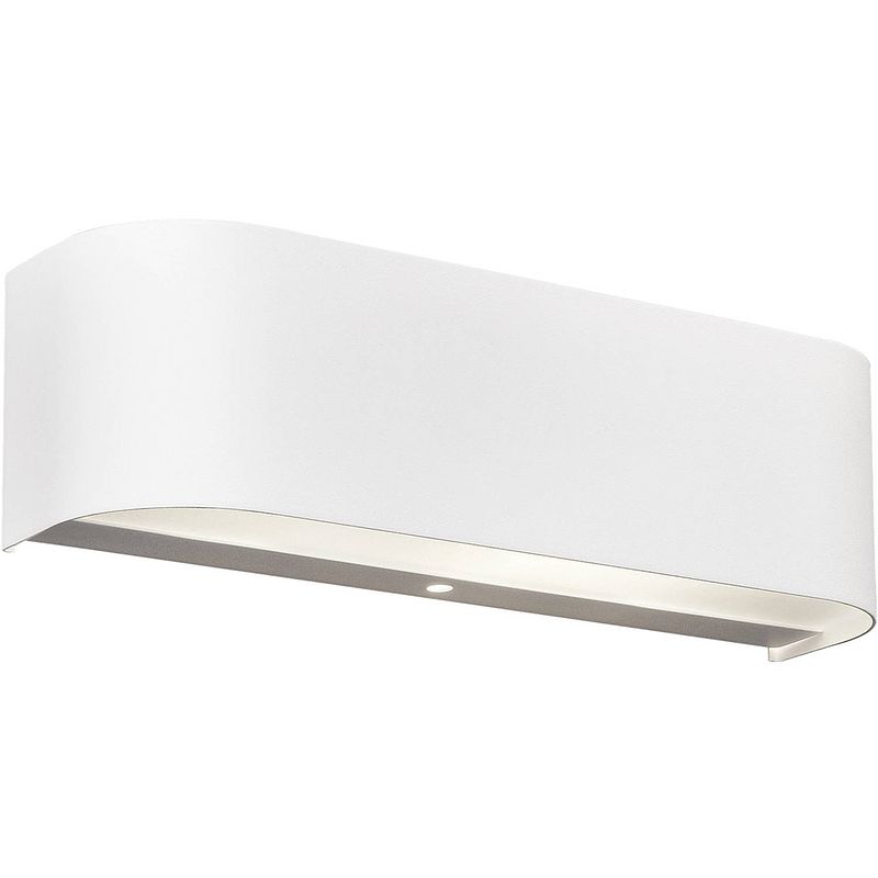 Foto van Led wandlamp - trion rianoda - 6w - warm wit 3000k - rechthoek - mat wit - aluminium - osram leds