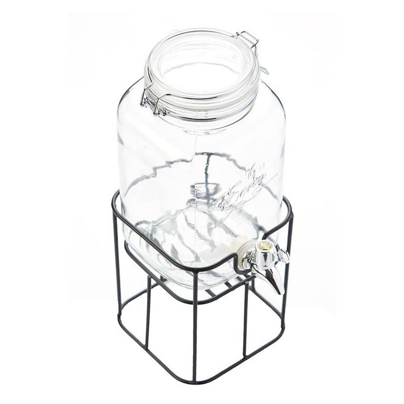 Foto van Home essentials - drankendispenser metalen houder 3.6l