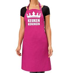 Foto van Keuken koningin keukenschort roze voor dames - moederdag - bbq schort