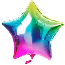 Foto van Folat folieballon yummy gummy rainbow ster 48 cm
