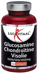 Foto van Lucovitaal glucosamine chondroïtine visolie 1500/500/200mg capsules