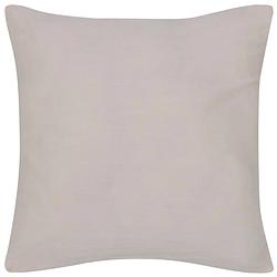 Foto van The living store kussenhoezen - katoenen - 50x50 cm - beige