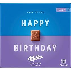 Foto van Milka happy birthday chocolade pralines 110g bij jumbo