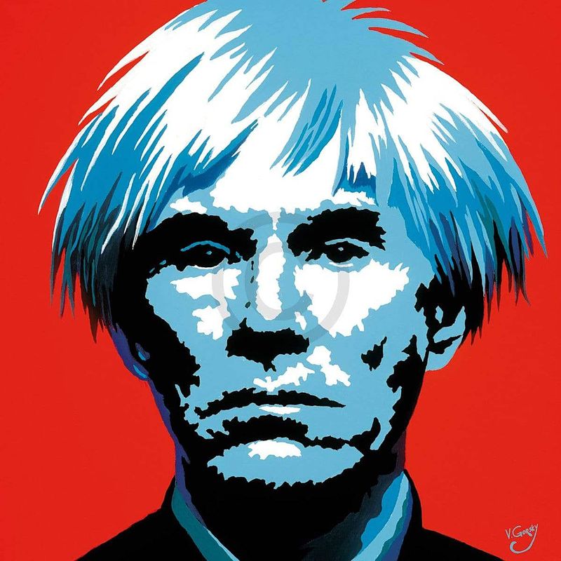 Foto van Vladimir gorsky - andy warhol kunstdruk 85x85cm