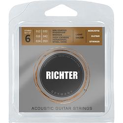 Foto van Richter 1841 acoustic guitar strings 12-53 snarenset voor westerngitaar